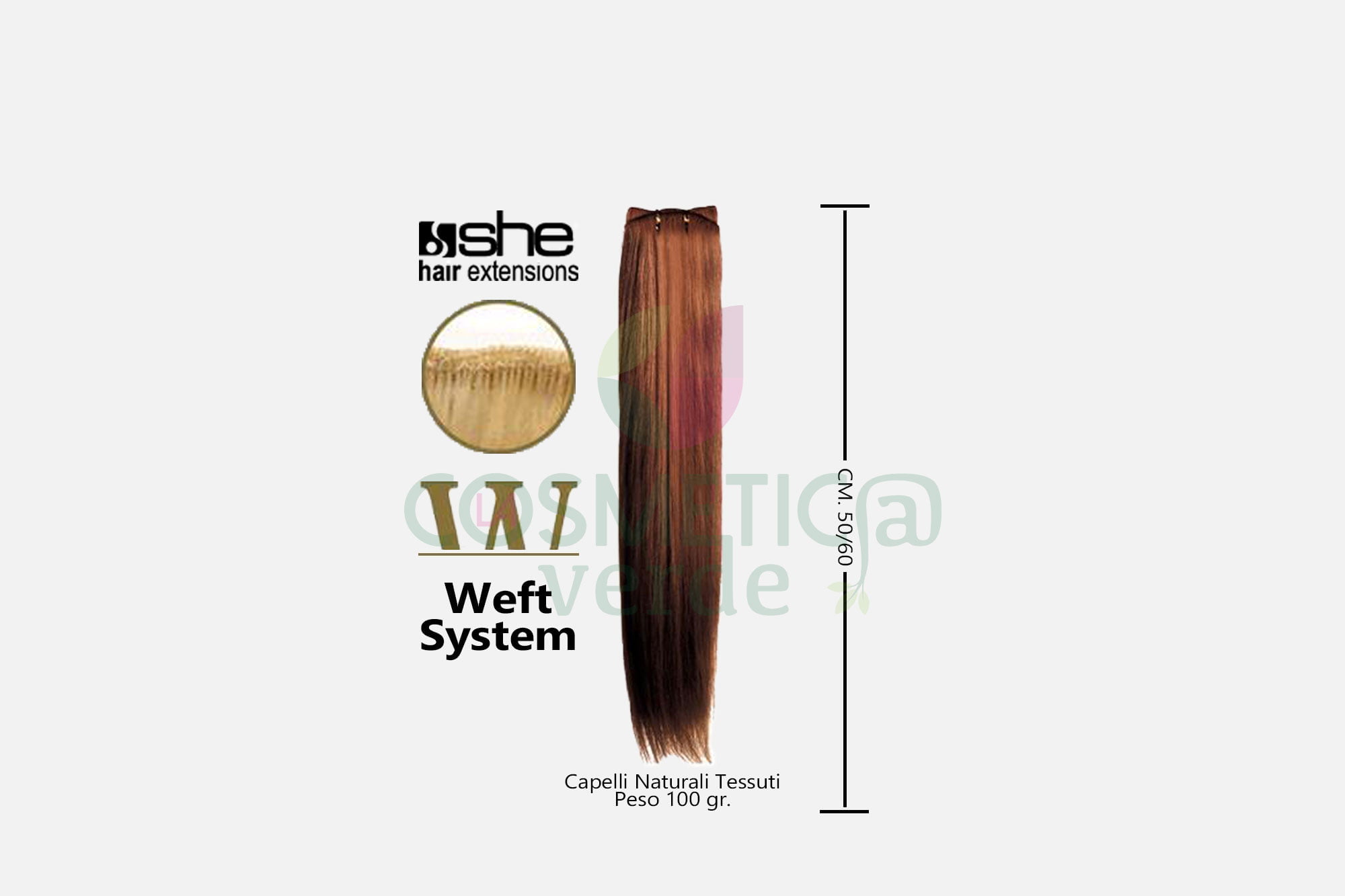 She Weft Long Hair Extension Capelli Naturali Tessuti 100% | Lisci