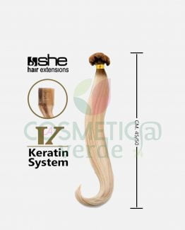 SHE Hair Extension con Cheratina Effetto Rooted Cm. 45/50