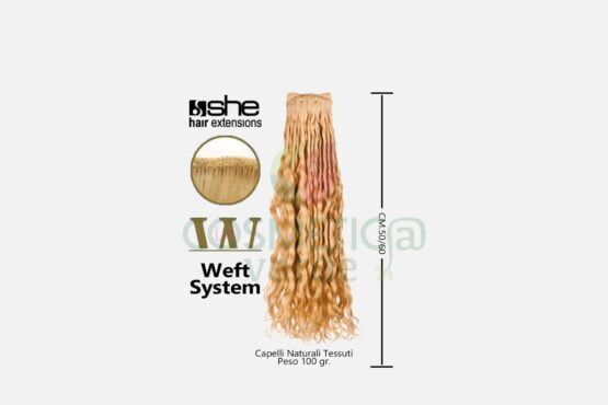 weft long hair capelli naturali ricci tessuti she