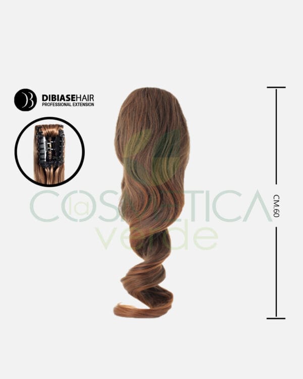 Chiara Coda Ondulata con pinza 60CM Di Biase Hair